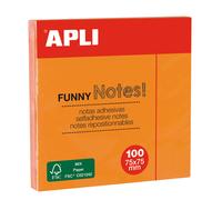 Apli notas adhesivas funny 75x75mm - bloc de 100 hojas - adhesivo de c