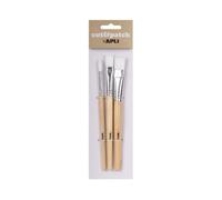 APLI Set de pinceles Cut&Patch 17236 – madera, cerdas de nylon para manualidades – 3 uds