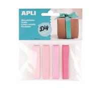 Apli pack de 4 cintas de tela - ideales para manualidades - scrapbooki
