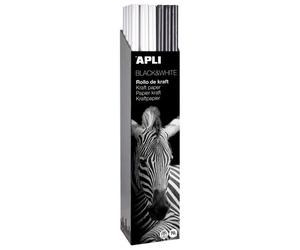 APLI Papel de Regalo Rollo Black & White 1x3 m (Caja de 30)