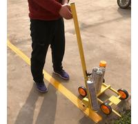Aplicador de marcado de ancho ajustable detrás de la línea para franjas de carretera eficientes, carrito de marcado de superficie de seguridad