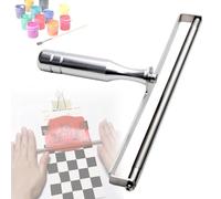 Aplicador de película húmeda de acero inoxidable, herramienta de raspado de tinta manual, calibre de grosor de revestimiento de 6 a 200 μm, duradero para revestimientos y barnices de precisión