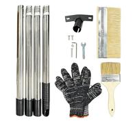 Aplicador de Tinte de terraza | Cepillo fregador de Suelos con Mango Largo - Cepillo Limpiador para Suelos En Porche,para Patio Trasero hogar Exterior Patio jardín hormigón Garaje Porche