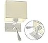 Aplique abna 1xe27+1x3w led l.20xan.21xal.38cm blanco
