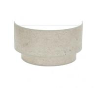 Aplique color cemento gris modelo doble smile 1xe27 fabrilamp