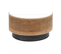 Abrila Colet Negro/Madera Oscura - Aplique Moderno 1Xe27