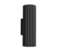 Sollux Lighting Aplique de pared Karbon SL.1649 2x10 W aluminio negro 20 cm
