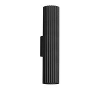 Sollux Lighting Aplique de pared Karbon 2 luces 2x10 W Negro 30 cm