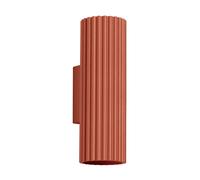 Sollux Lighting Aplique de pared Karbon SL.1655 2 luces 2x10 W aluminio Rojo Ocre 20 cm
