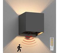 Aplique CUBEL detector de movimiento para exterior antracita IP65 Up
