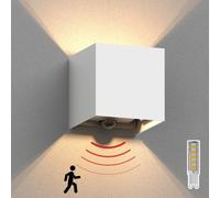 Aplique CUBEL detector de movimiento para exterior blanco IP65 Up
