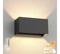 Aplique CUBEL para exterior antracita IP65 Up & Downlight rectangular in