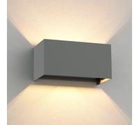 Aplique CUBEL para exterior IP65 up/downlight gris mate angular 2x G9 max. 10W