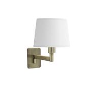 Aplique cueza 1xe14 cuero/blanco 24x15x28cm