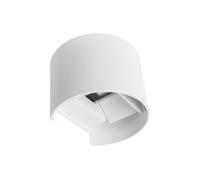 Aplique de exterior aluminio color blanco serie simonte 12cm
