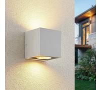 Aplique de exterior Arcchio Tassnim, 2 luces, blanca, GX53