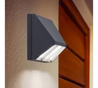 Aplique de exterior Bega LED 22256 K3, DALI, grafito, aluminio fundido