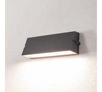 Aplique de exterior Bega LED 24374 K3, grafito, fundición de aluminio, DALI