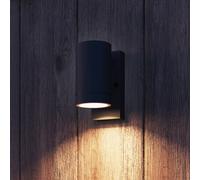 Aplique de exterior Calex Alba GU10, downlight, negro, sensor
