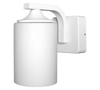 OSRAM Aplique de pared ENDURA Classic, blanco, E27, IP43, carcasa de aluminio, difusor de cristal, apto para zonas exteriores, sin fuente de luz.