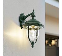 Aplique de exterior Lindby Clint, verde, luz hacia abajo, IP44