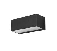 Aplique de exterior policarbonato color gris serie ara big 23cm