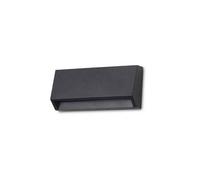 Aplique de exterior policarbonato color negro serie grove 10cm