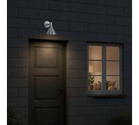 Aplique de exterior PR Home Mini-Tripp, color plateado, IP44, E27