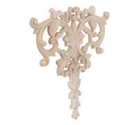 Aplique de Flores Talladas en Madera para Muebles, Hogar, Boda | Pintar, Estilo Francés Vintage Moderno, para Armarios y Puertas, Color Caqui, Ligero