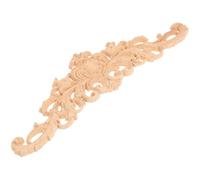 Aplique de Madera Tallada Decorativo para Muebles y Puertas 30x8 CM | Pieza Beige Pintable, Superficie Lisa sin Rebabas, Estilo Clásico Elegante, para Ventanas y Decoración del Hogar