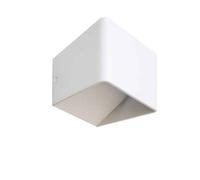 Aplique de pared aluminio color blanco serie maya 10cm