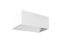 Aplique de pared aluminio color blanco serie maya 20cm