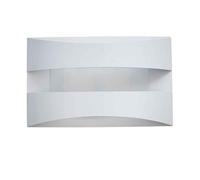 Aplique de pared aluminio color blanco serie maya 21cm