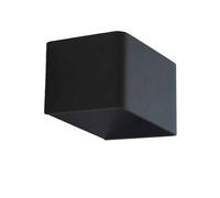 Aplique de pared aluminio color negro serie maya 10cm