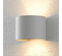 Aplique de pared Arcchio Zuzana, redondo, blanco, G9, 13 cm de ancho