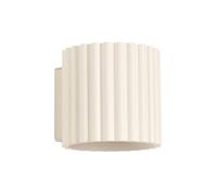 SOLLUX lighting Aplique de pared interior - Lámpara de pared de aluminio - 1 llama - Bombilla LED - Beige Aura