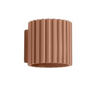 SOLLUX lighting Aplique de pared interior - Aplique de aluminio - 1 luz - Bombilla LED - Mocha Aura