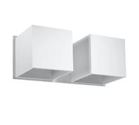 Aplique de pared blanco Quad 2 dos luces