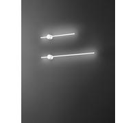 Aplique de pared CLOCK, fabricado en aluminio, con tecnología LED, 12W, 3000K, marca Perenz, 65 cm de largo, color blanco