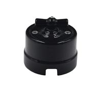Aplique de pared con interruptor de cerámica negra for decoración del hogar(Black Socket)