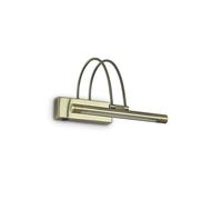 Aplique de pared contemporáneo "Bow", metal latón cepillado, LED de 2,5W, luz cálida