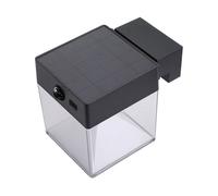Aplique de pared edm 31831 negro policarbonato abs 4 w 500 lm solar (3000 k) (5000 k) (4000 k) 15 cm