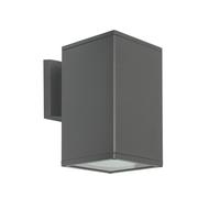 Aplique de pared exterior, 20x12 cm, 1xE27, gris oscuro, IP54, SU-MA 8002 DG