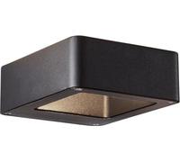 Aplique de pared exterior, BRILLIANT GOLDA, LED 7W 660lm 3000K, color , material: metal y vidrio, IP54, Alt.4,5xProf.14,5xLarg.12cm