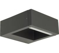 Aplique de pared exterior con luz LED de color variable, 7W, color gris oscuro, grado de protección IP54, diseño SU-MA, modelo YB19504