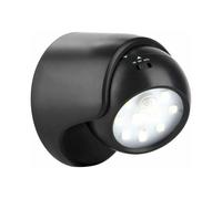 Aplique de pared exterior con sensor de movimiento, 1000 lúmenes, LED, funciona con pilas, rotación de 360 grados, inclinable.