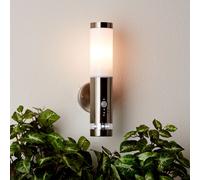 Aplique de pared exterior de color acero inoxidable con sensor de movimiento, modelo Bole, G96131/82, marca Brilliant