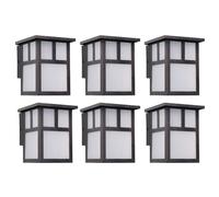 Aplique de Pared Exterior FORLIGHT OSAKA Rústico Japonés LED IP23 Marrón Óxido
