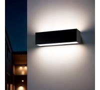 Aplique de Pared Exterior LED 10W Aluminio Iluminación Doble Cara Rectangular