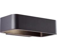 Aplique de pared exterior LED, BRILLIANT GOLDA, color , 7W, 510 lúmenes, 3000K, IP54, dimensiones: 5,5 cm (alto) x 13,1 cm (profundidad) x 22 cm (largo)